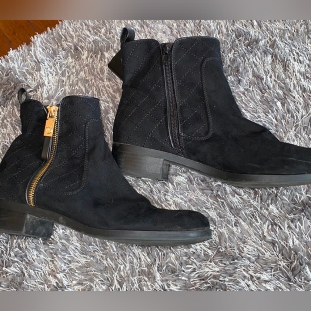 Tommy Hilfiger Black Suede Ankle Boots